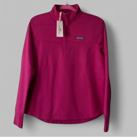 Vinyard Vines-Surf Terry Shep Shirt-size Small-berry relaxed fit-NWT - Picture 1 of 9